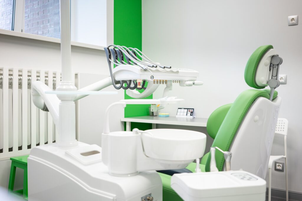 dental office. The interior of a modern medical office in bright colors